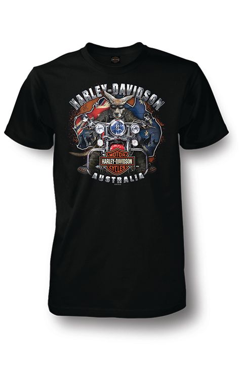 Harley-Davidson® Men's Boomer Australia Short Sleeve Tee - Black