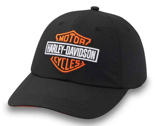 Harley-Davidson® Women's Three Stars Bar & Shield Baseball Cap – Black