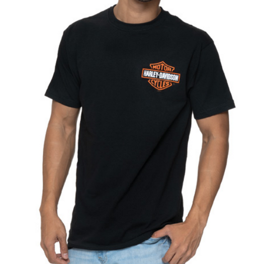 Harley-Davidson® Men's Bar & Shield Left Chest Short Sleeve Tee - Black