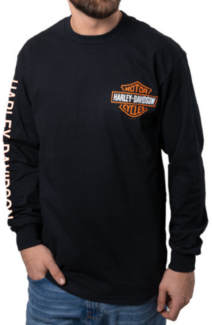 Harley-Davidson® Men's Bar & Shield Long Sleeve Tee - Black