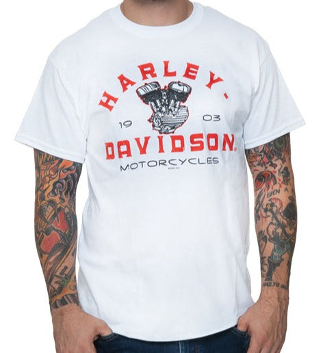 Harley-Davidson® Men's Helium Short Sleeve Tee - White