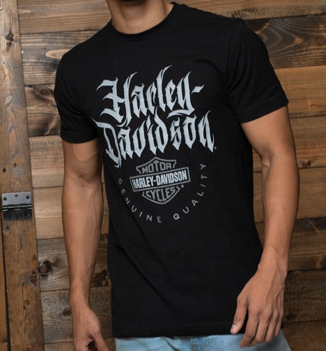 Harley-Davidson® Men's Blackletter Short Sleeve Tee - Black