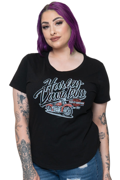 Perceive Ladies Short Sleeve Harley-Davidson® Dealer Tee