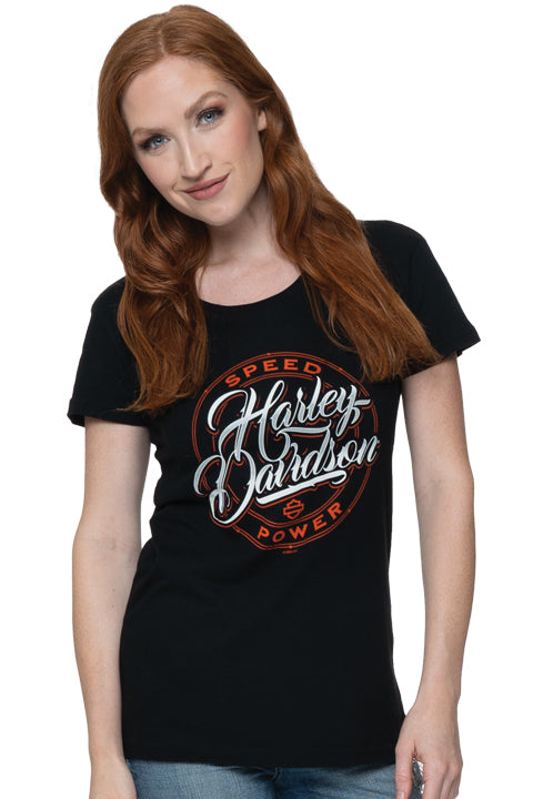 Wonder Ladies Short Sleeve Harley-Davidson® Dealer Tee