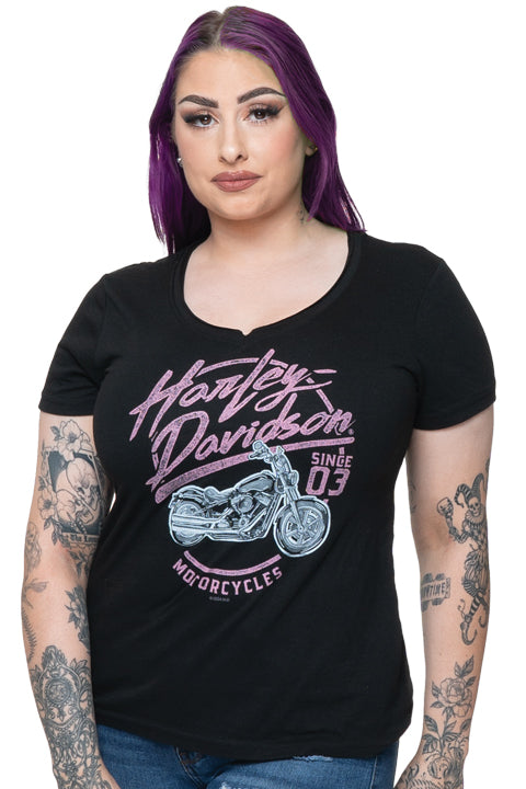 Control Ladies Short Sleeve Harley-Davidson® Dealer Tee