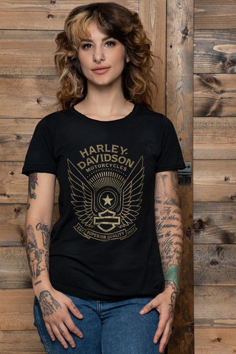 Whoosh Ladies Short Sleeve Harley-Davidson® Dealer Tee