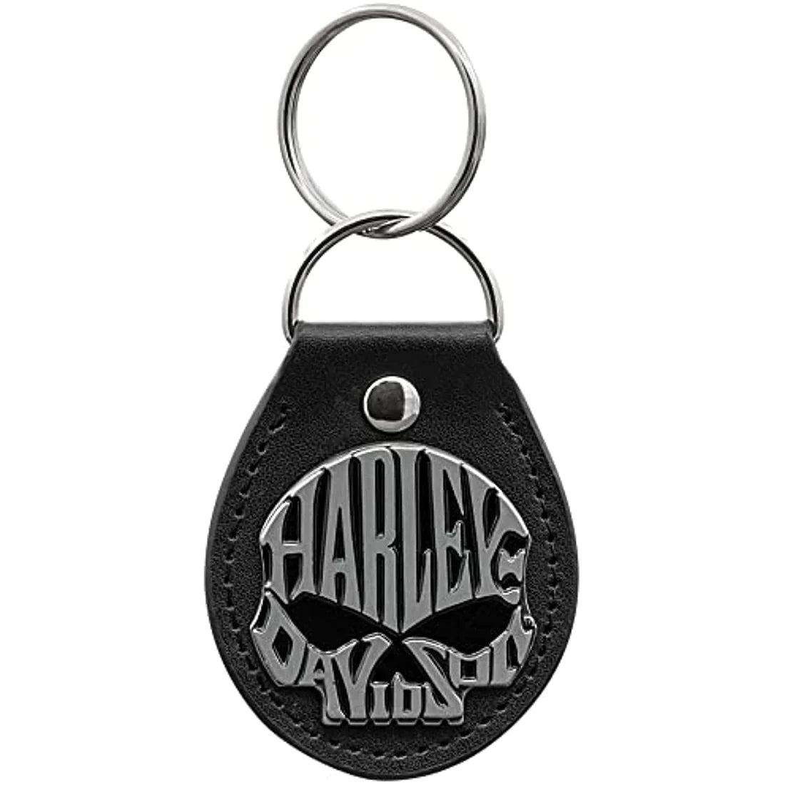 Willie G™ Skull Black Vinyl Fob Keychain