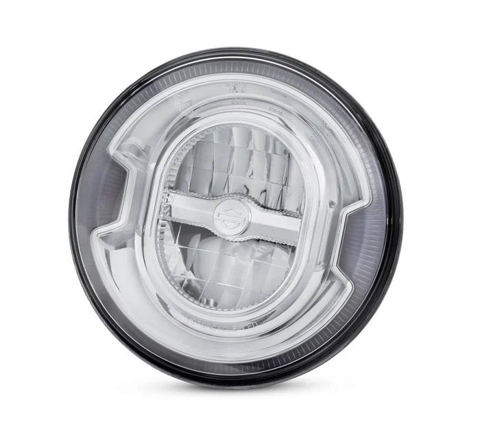 Harley-Davidson® 7 in. Daymaker Signature Reflector LED Headlamp Chrome