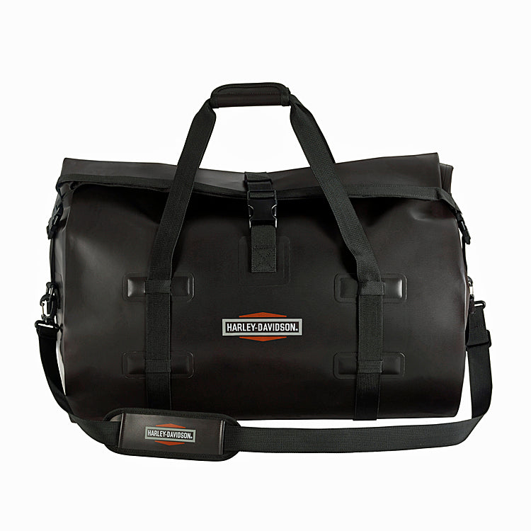 Harley-Davidson® Waterproof Roll-Top Duffle | Heat-Sealed Seams | Detachable Shoulder Strap