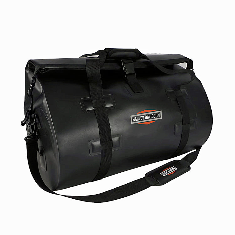 Harley-Davidson® Waterproof Roll-Top Duffle | Heat-Sealed Seams | Detachable Shoulder Strap