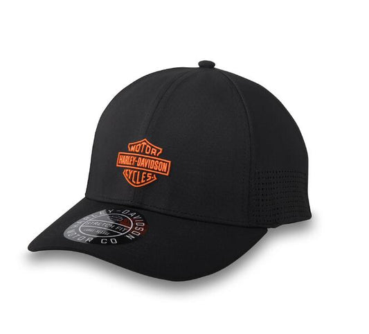 Harley-Davidson® MENS BAR & SHIELD PERFORMANCE STRETCH-FIT CAP