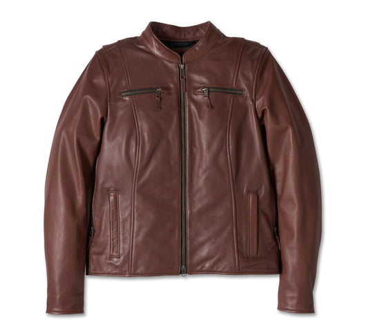 Harley-Davidson® Women's Linden Leather Jacket - Brown