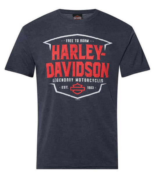 Harley-Davidson® Men's Breaker Short Sleeve Tee - Midnight Navy