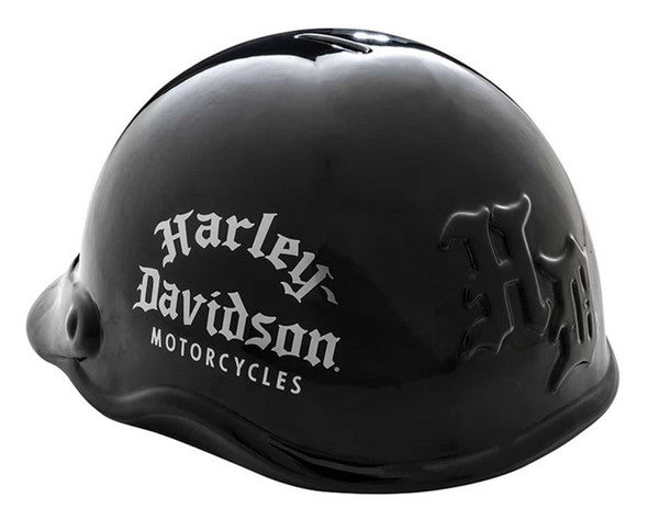 Harley-Davidson® Helmet Bank w/ Removable Stopper - Gloss Black