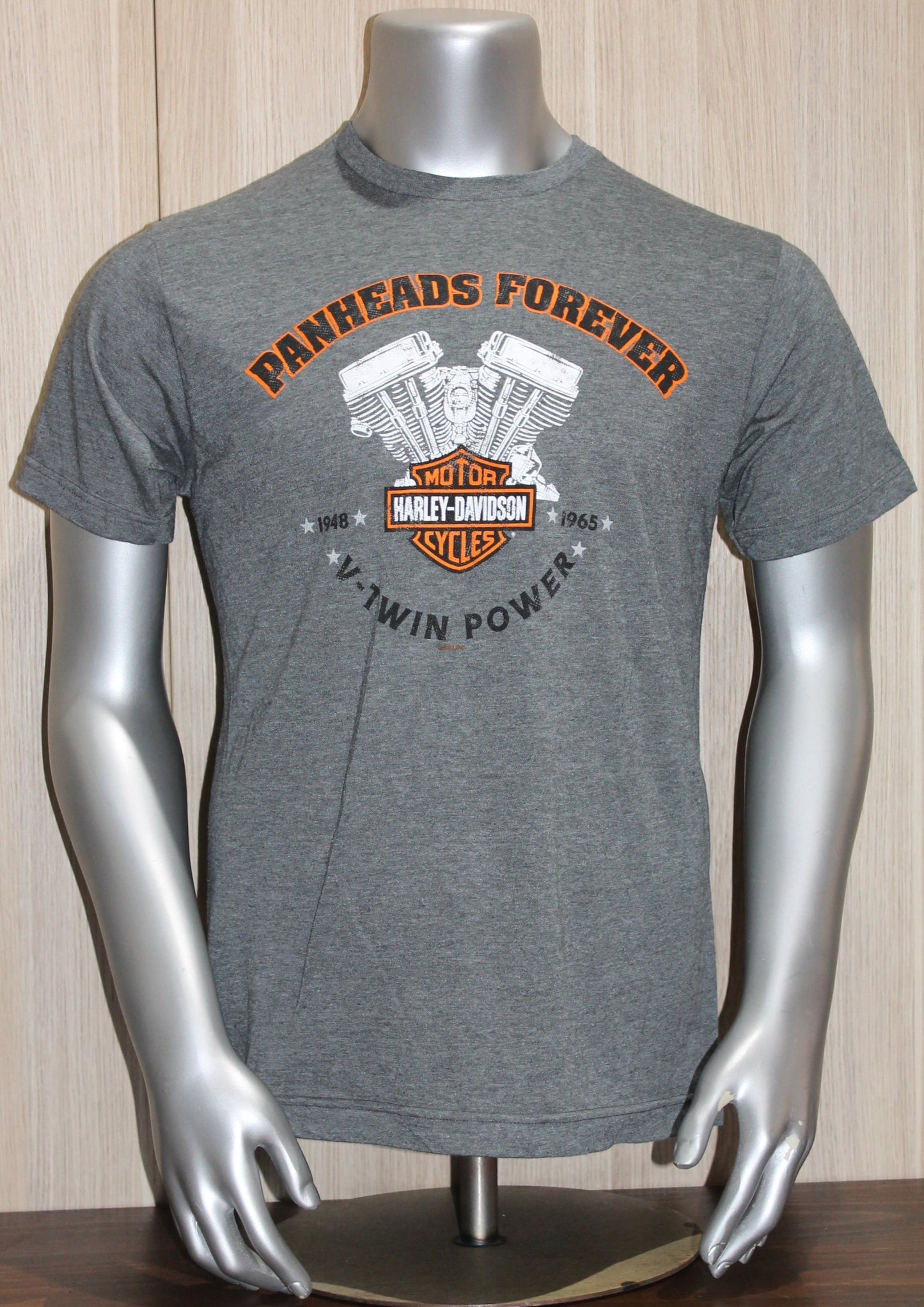 Harley-Davidson® Men's Panheads Forever Short Sleeve Tee - Charcoal