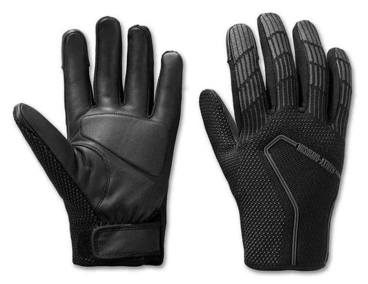 Harley-Davidson® Men's Dyna Knit Riding Gloves – Black