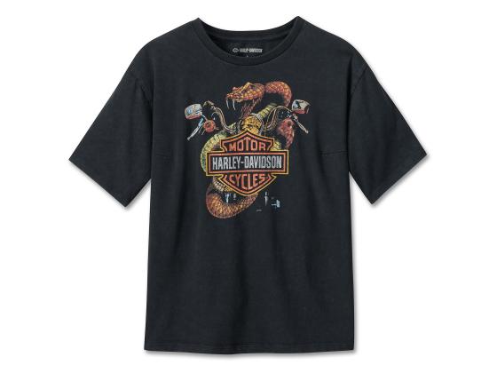 Harley-Davidson® Women's King Cobra Boxy Tee - Black