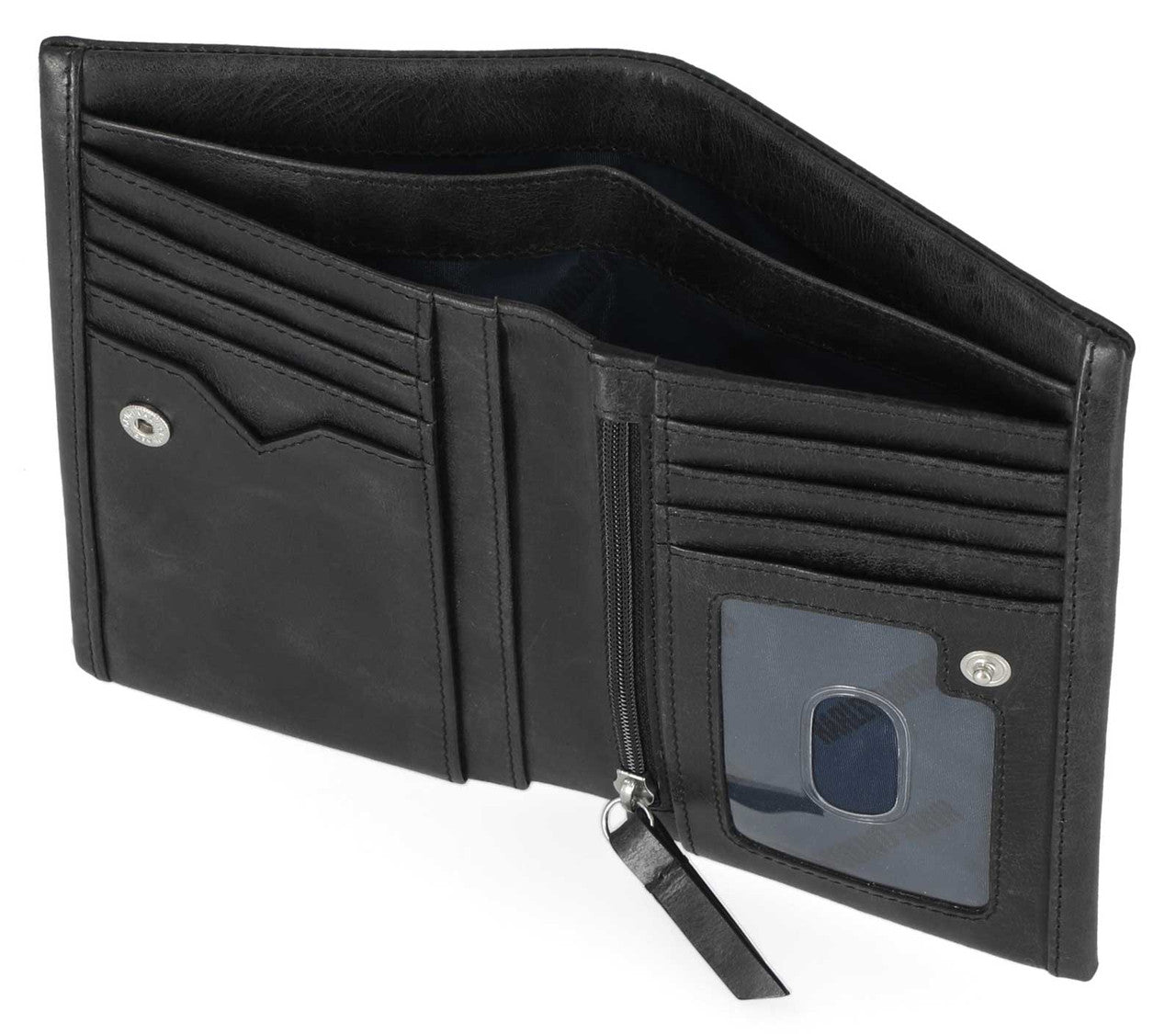 Harley-Davidson® Women's Universal Classic Slim Bi-Fold Leather Wallet