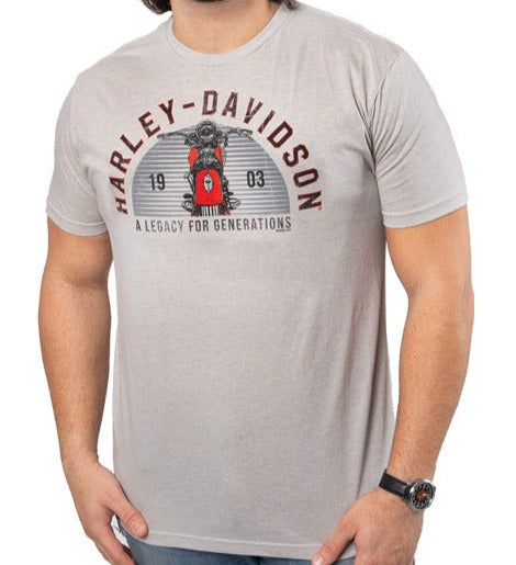 Harley-Davidson® Men's Generations Short Sleeve Tee - Grey