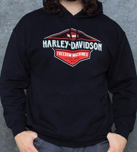 Harley-Davidson® Men's Breath Black Hoodie - Black