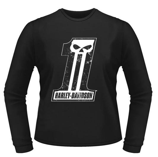 Harley-Davidson® Men's Trait Long Sleeve Tee - Black