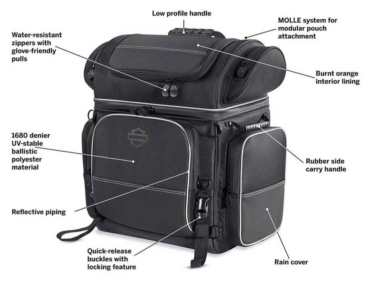 Harley-Davidson® Onyx Premium Luggage Touring Bag