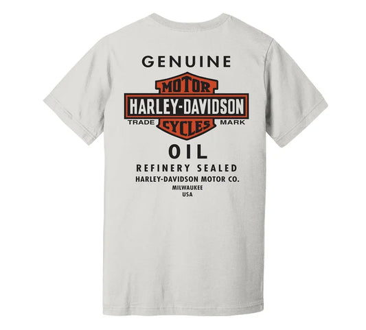 Harley-Davidson® Men's Oil Can Tee - White