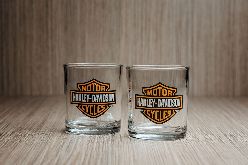 Harley-Davidson® Bar & Shield Double Old Fashioned Tumbler Set