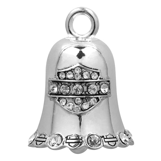 Harley-Davidson® White Crystal Bar & Shield® Ride Bell