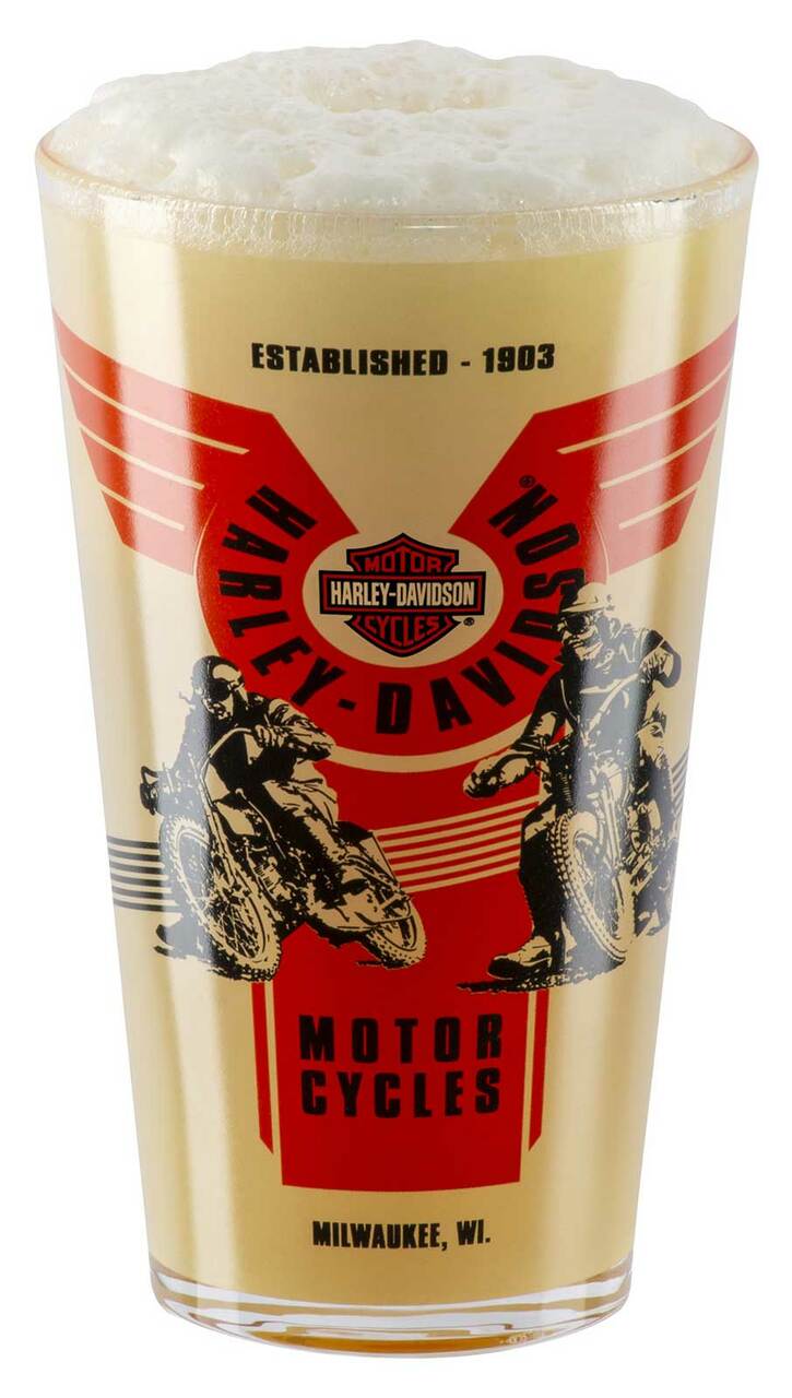 Harley-Davidson® Vintage Poster Graphics Set of Four Pint Glasses